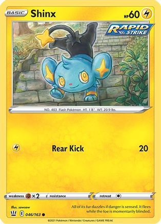 Shinx (046/163) [Sword & Shield: Battle Styles] Reverse Holofoil