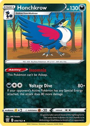 Honchkrow (94) - Battle Styles