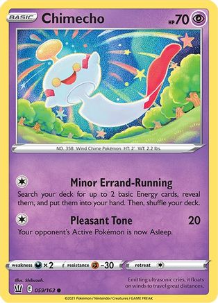 Chimecho (59) Reverse Holofoil - SWSH05 Battle Styles