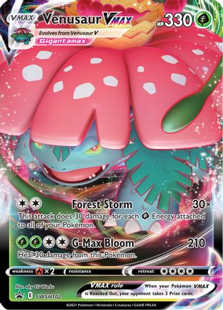 Venusaur VMAX - SWSH102 (SWSH102) Holofoil - SWSH Sword & Shield Promo Cards