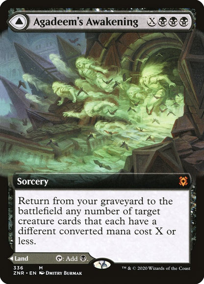Agadeem's Awakening // Agadeem, the Undercrypt (Extended Art) [Zendikar Rising] Foil