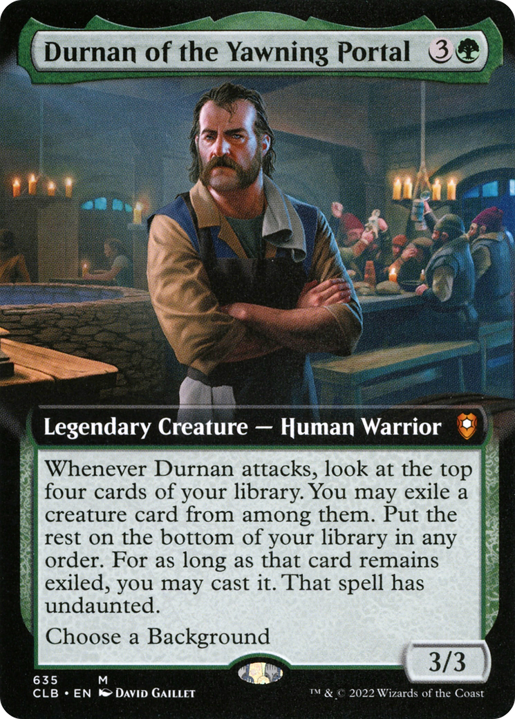Durnan of the Yawning Portal (Extended Art) (635) - Commander Legends: Battle for Baldur's Gate