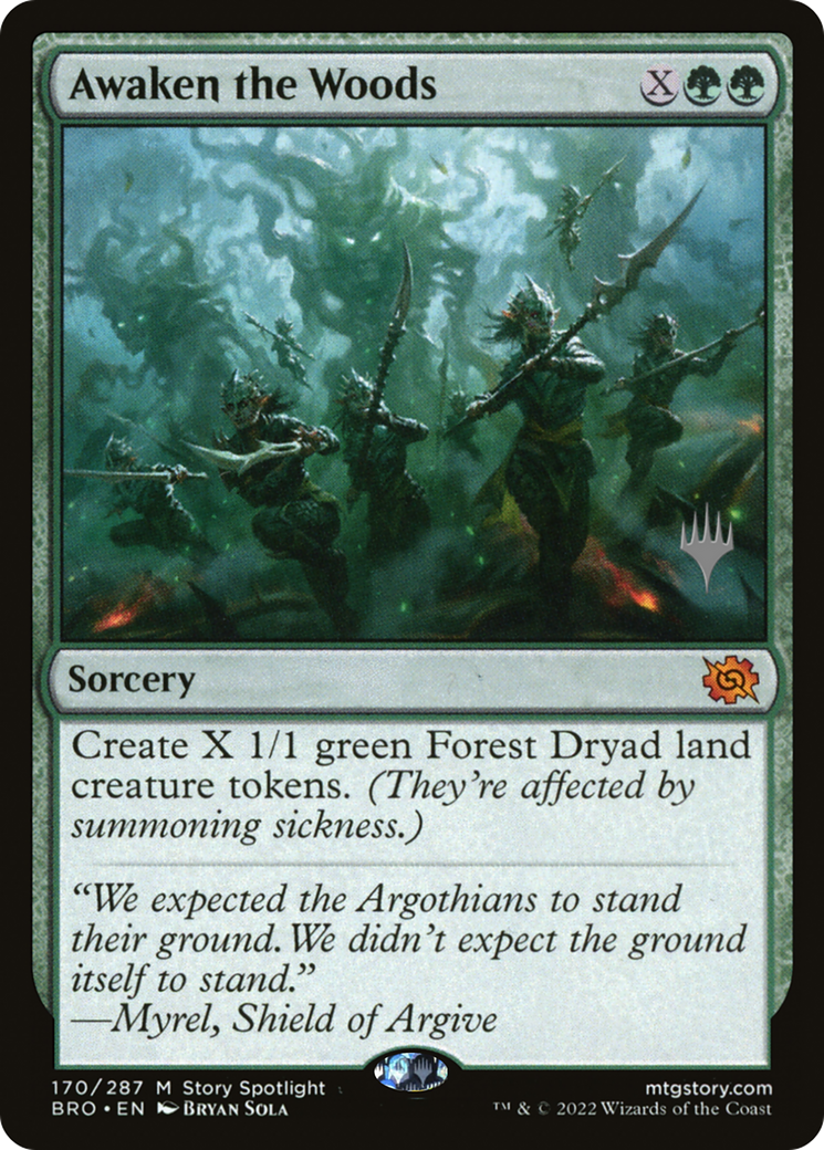 Awaken the Woods (170p) Foil - The Brothers' War Promos