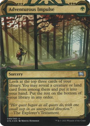 Adventurous Impulse (049) Etched Foil - Strixhaven Mystical Archive