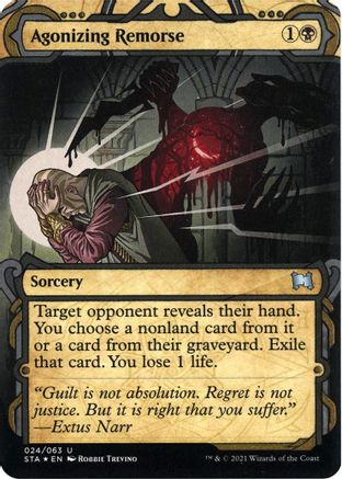 Agonizing Remorse (024) Etched Foil - Strixhaven Mystical Archive