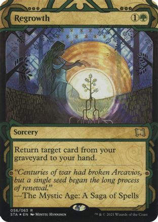 Regrowth (056) Etched Foil - Strixhaven Mystical Archive