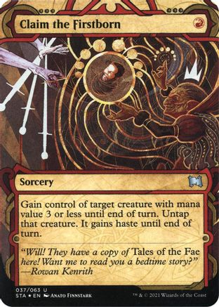 Claim the Firstborn (037) Etched Foil - Strixhaven Mystical Archive