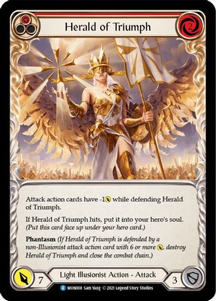 Herald of Triumph (Red) (MON008) (1st Edition) - Monarch
