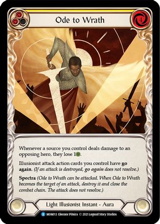 Ode to Wrath 1st Edition  (MON013) - Monarch