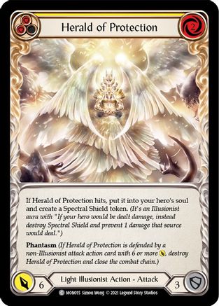 Herald of Protection (Yellow) (MON015) 1st Edition  - Monarch
