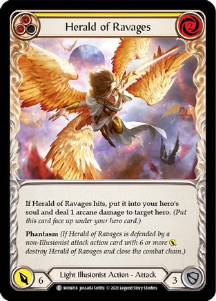 Herald of Ravages (Yellow) (MON018) Unlimited Edition  - Monarch