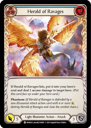 Herald of Ravages (Blue) (MON019) 1st Edition  - Monarch