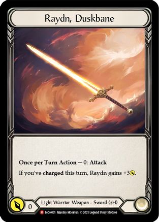 Raydn, Duskbane (MON031) (1st Edition) Cold Foil - Monarch