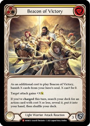 Beacon of Victory (MON033) (1st Edition) Rainbow Foil - Monarch