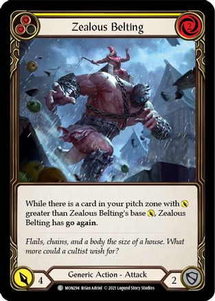 Zealous Belting (Yellow) (MON294) (Unlimited Edition) - Monarch