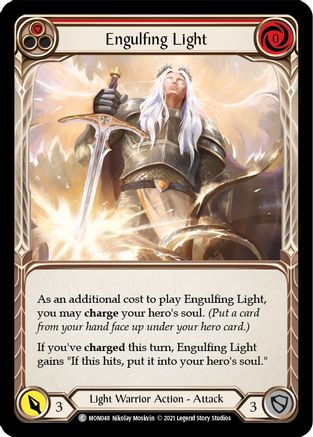 Engulfing Light (Red) (MON048) 1st Edition Rainbow Foil - Monarch