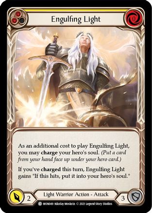 Engulfing Light (Yellow) (MON049) 1st Edition Rainbow Foil - Monarch
