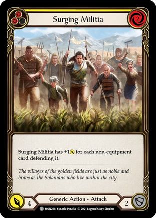 Surging Militia (Yellow) (MON288) (Unlimited Edition) - Monarch
