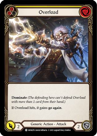 Overload (Yellow) (MON276) 1st Edition Rainbow Foil - Monarch