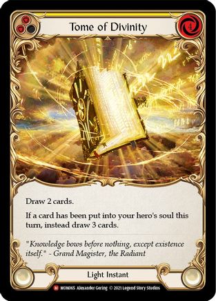 Tome of Divinity 1st Edition Rainbow Foil (MON065) - Monarch