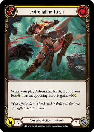Adrenaline Rush (Yellow) (MON264) (1st Edition) - Monarch