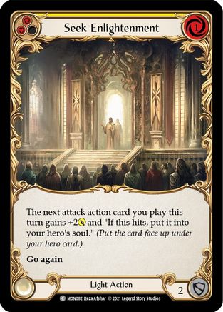 Seek Enlightenment (Yellow) (MON082) 1st Edition  - Monarch