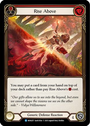 Rise Above (Red) (MON257) - Monarch Unlimited Edition | Silver Goblin