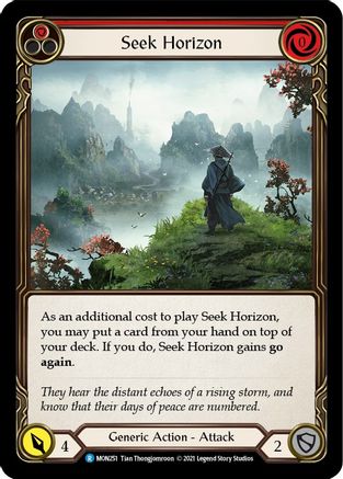 Seek Horizon (Red) (MON251) 1st Edition  - Monarch