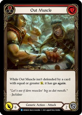 Out Muscle (Red) (MON248) 1st Edition Rainbow Foil - Monarch