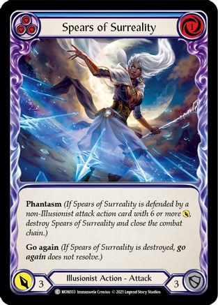 Spears of Surreality (Blue) 1st Edition  (MON103) - Monarch