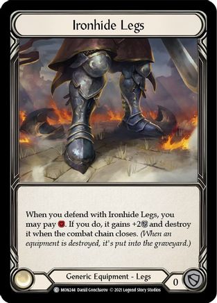 Ironhide Legs (MON244) (1st Edition) Cold Foil - Monarch