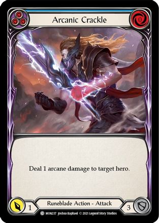 Arcanic Crackle (Blue) (MON237) (1st Edition) - Monarch