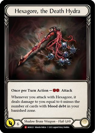 Hexagore, the Death Hydra (MON121) 1st Edition  - Monarch