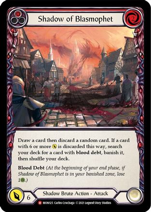 Shadow of Blasmophet (MON125) (1st Edition) Rainbow Foil - Monarch