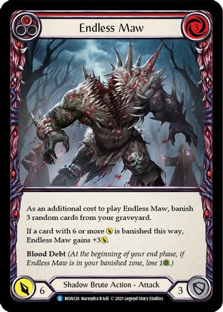 Endless Maw (Red) (MON126) (Unlimited Edition) - Monarch