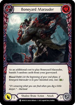 Boneyard Marauder (Yellow) (MON136) (1st Edition) - Monarch