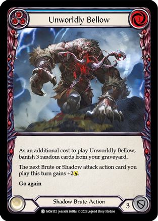 Unworldly Bellow (Blue) (MON152) (Unlimited Edition) Rainbow Foil - Monarch