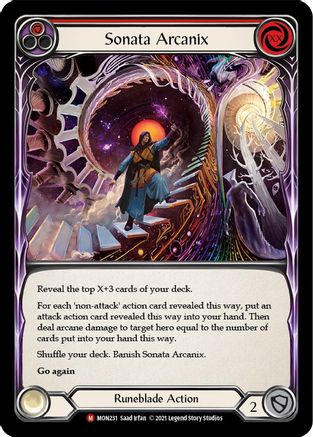 Sonata Arcanix (MON231) Unlimited Edition Rainbow Foil - Monarch