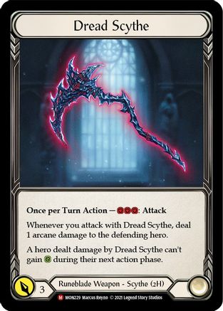 Dread Scythe (MON229) (Unlimited Edition) Rainbow Foil - Monarch
