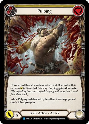 Pulping (Yellow) (MON224) (Unlimited Edition) Rainbow Foil - Monarch