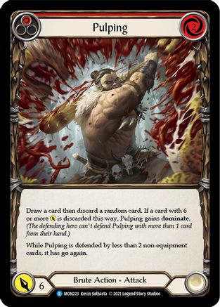 Pulping (Red) (MON223) (1st Edition) Rainbow Foil - Monarch