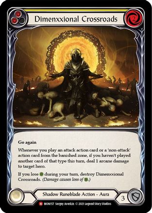Dimenxxional Crossroads 1st Edition Rainbow Foil (MON157) - Monarch