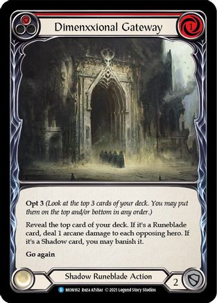 Dimenxxional Gateway (Red) (MON162) 1st Edition  - Monarch