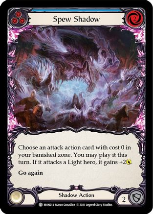 Spew Shadow (Blue) (MON214) 1st Edition  - Monarch