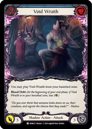 Void Wraith (Blue) (MON211) (Unlimited Edition) - Monarch