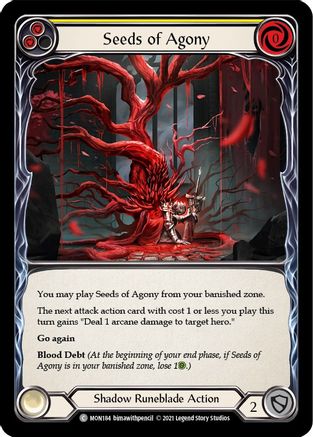 Seeds of Agony (Yellow) (MON184) Unlimited Edition  - Monarch