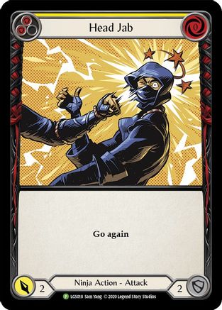 Head Jab (Yellow) (LGS018) Rainbow Foil - FaB Promos
