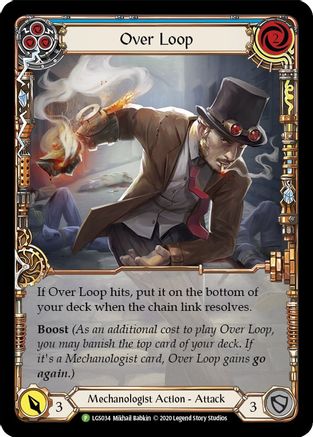 Over Loop (Blue) (LGS034) Rainbow Foil - FaB Promos