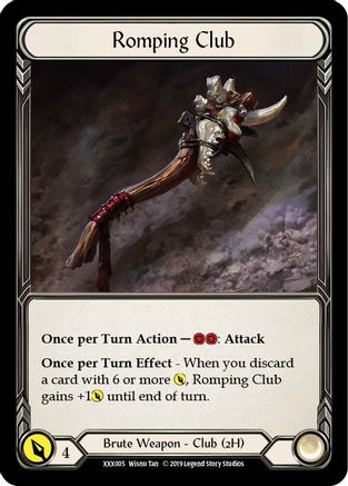 Anothos // Romping Club  (XXX005) - Flesh and Blood: Promo Cards | Silver Goblin