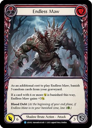 Endless Maw (Red)  (LEV012) - Blitz Deck: Monarch - Levia | Silver Goblin